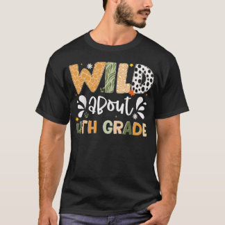 Camiseta Louco pela 4ª Série Primeiro Dia de Aula Menino Me