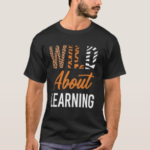 Camiseta Louco por Aprender Arte de Padrões de Animais