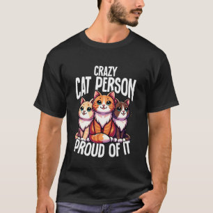 Camiseta Louco por Gatos Orgulhoso Disso Amante de Gatos En