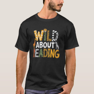 Camiseta Louco Por Ler Livros E Dia Da Biblioteca Do Biblió
