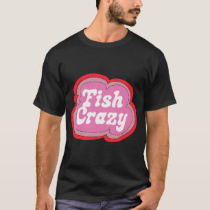 Camiseta Louco por Peixes (Roxo no Amarelo)
