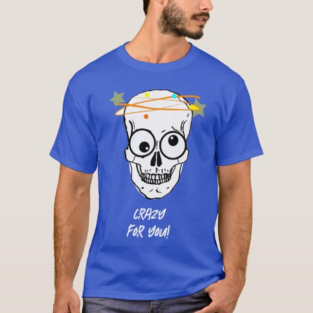 CAMISETA LOUCO POR VOCÊ, EDITÁVEL (Frente)