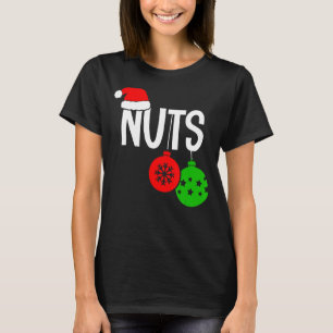 Camiseta Loucos Casal de Natal Engraçado Matchim de Natal