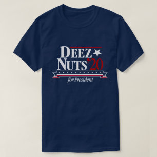 Camiseta Loucos de Deez para o t-shirt do presidente (azul)