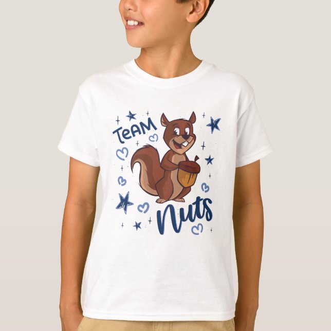 Camiseta Loucos de Equipe Sexo Festa Azul do Partido Revela (Frente)