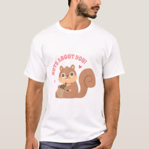 Camiseta Loucos De Esquilo Sobre Você Um Lado De Amor