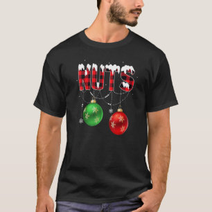 Camiseta Loucos de Natal Correspondentes a Casais Castanhas