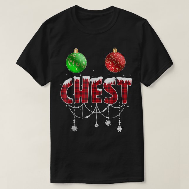 Camiseta Loucos de Natal Engraçados Casal de Correspondênci (Frente do Design)