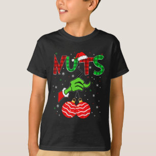 Camiseta Loucos de Natal Papais noeis Masculinos Mulheres C