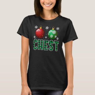Camiseta Loucos de peito Casal de Natal Correspondente