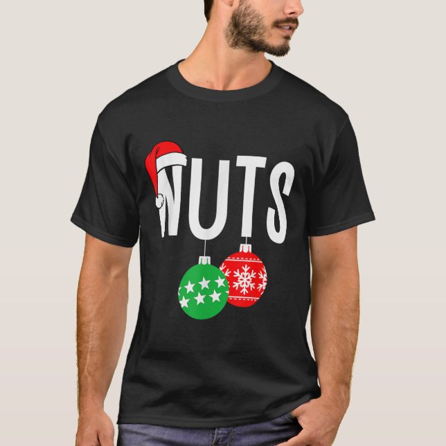 Camiseta Loucos De Peito Correspondendo Castanhas Engraçada (Frente)