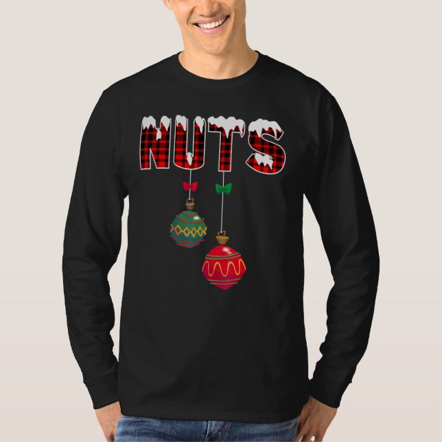 Camiseta Loucos De Peito Correspondentes A Casais De Natal  (Frente)