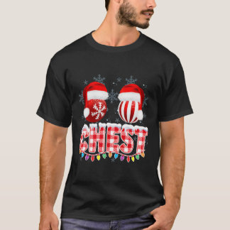 Camiseta Loucos De Peito De Natal Que Correspondem A Castan