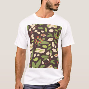 Camiseta Loucos De Pistachio: Sem Costura Desenhada À Mão.