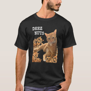 Camiseta Loucos DEEZ de Gato piada com caju