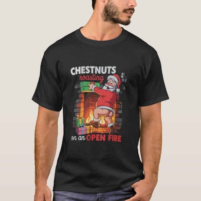 Camiseta Loucos do peito torcendo Papais noeis nojentos suj (Frente)