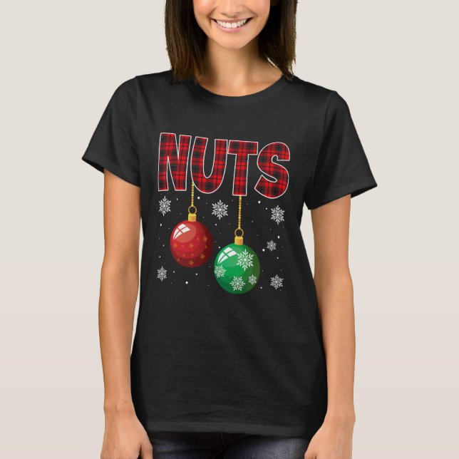 Camiseta Loucos do tórax que combinam castanhas divertidas  (Frente)