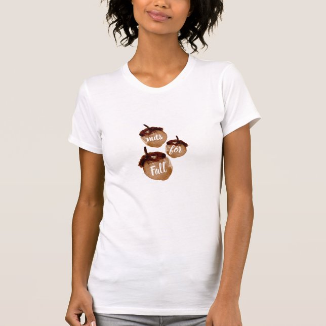 Camiseta Loucos Engraçados para a Fall Acorn (Frente)