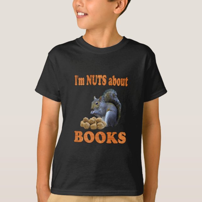 Camiseta Loucos sobre livros (Frente)
