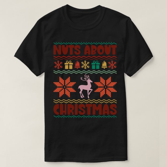 Camiseta Loucos sobre o Natal (Frente do Design)