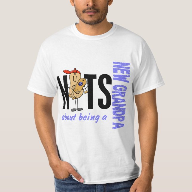 Camiseta Loucos sobre ser um azul novo do vovô 1 (Frente)