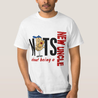 Camiseta Loucos sobre ser um tio novo 1 vermelho