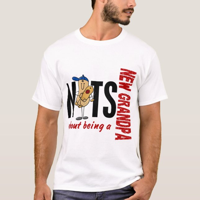 Camiseta Loucos sobre ser um vermelho novo do vovô 1 (Frente)