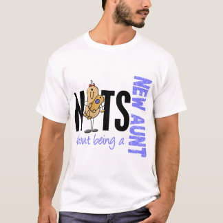 Camiseta Loucos sobre ser uma tia nova 1 azul