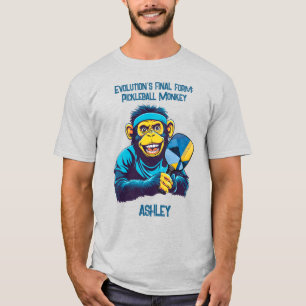 Camiseta Loucura do Macaco de Pickleball