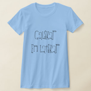 Camiseta loucura é preguiça, em azul norueguês