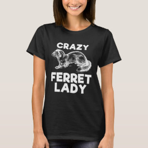 Camiseta Loucura Ferret Lady Animal Kid