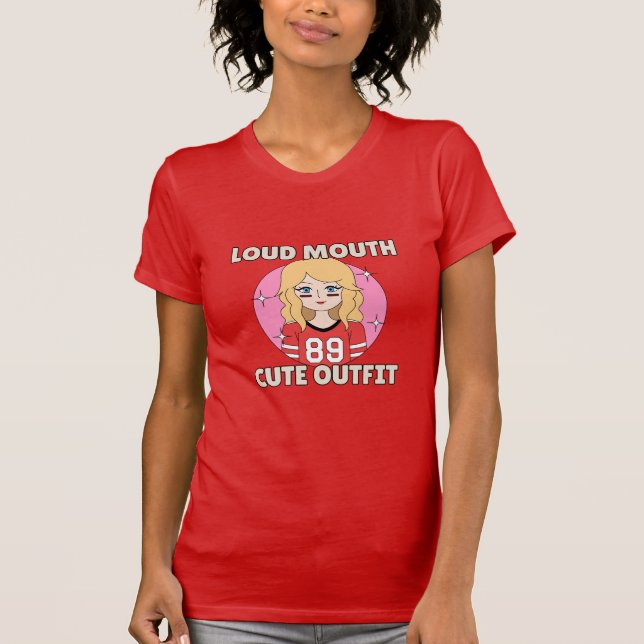 Camiseta Loud Mouth Cute Outfit (Frente)