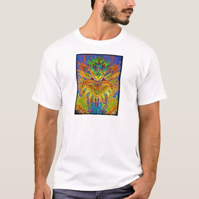 Camiseta Louis Wain - gato azul de Paisley (Frente)