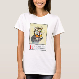 Camiseta Louis Wain, Gato Engraçado