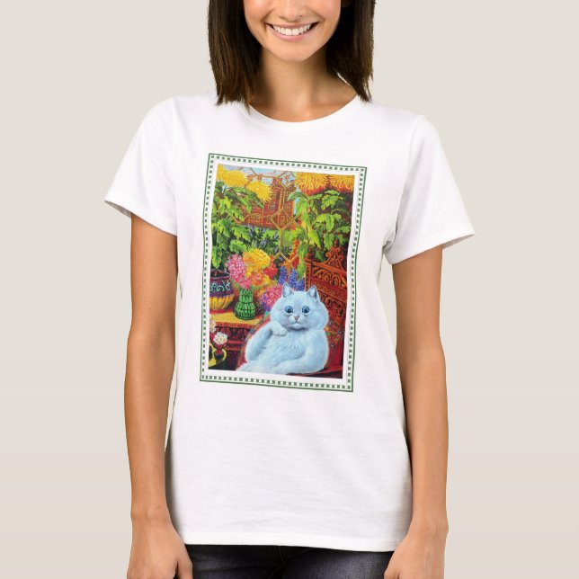Camiseta Louis Wain - o gato antropomórfico (Frente)