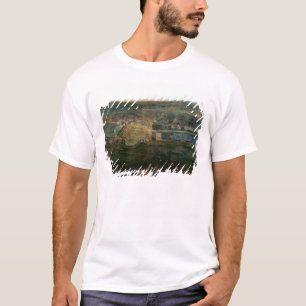 Camiseta Louis XIV que caçam perto do castelo de