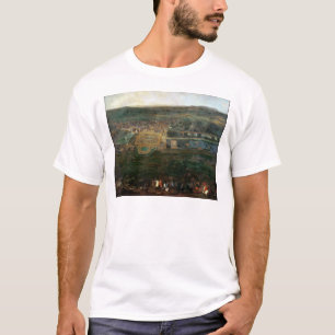 Camiseta Louis XIV que caçam perto do castelo de