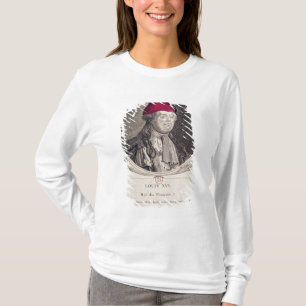 Camiseta Louis XVI que vestem uma capota phrygian