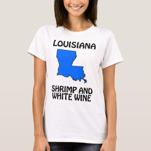 Camiseta Louisiana - Camarão e Vinho Branco