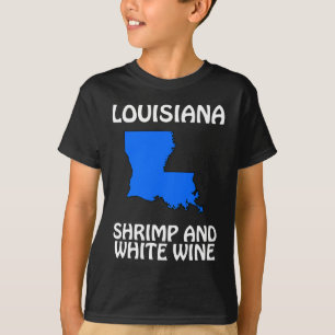 Camiseta Louisiana - Camarão e Vinho Branco