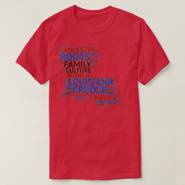 Camiseta Louisiana Creole Roots (Frente do Design)