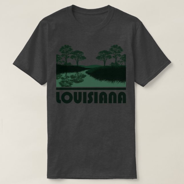 Camiseta Louisiana e natureza (Frente do Design)
