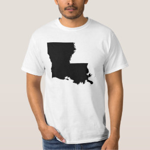 Camiseta Louisiana em preto e branco
