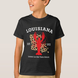 Camiseta Louisiana Est. 1812 Leopardo de Nova Orleans M