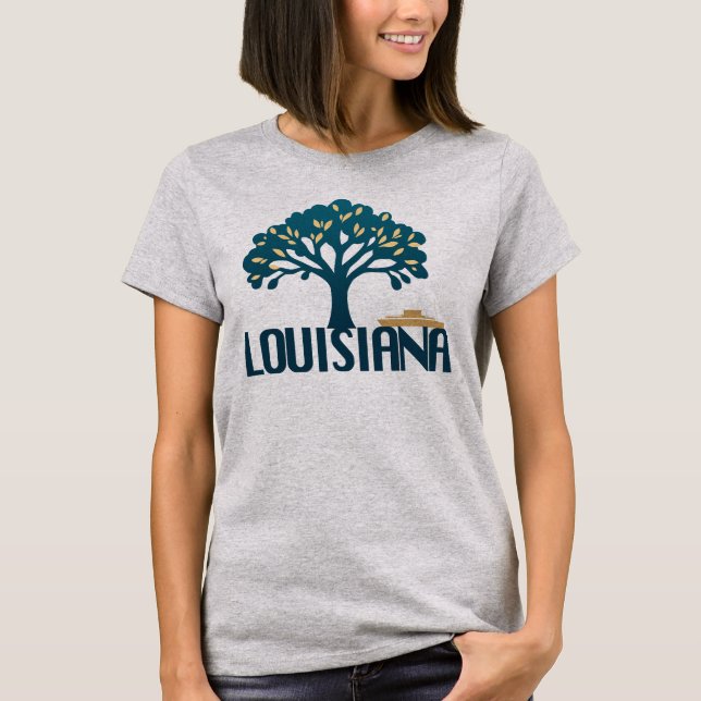 Camiseta Louisiana Estados Unidos da América (Frente)