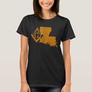 Camiseta Louisiana Masons Grand Lodge F&am La Mason Padre'