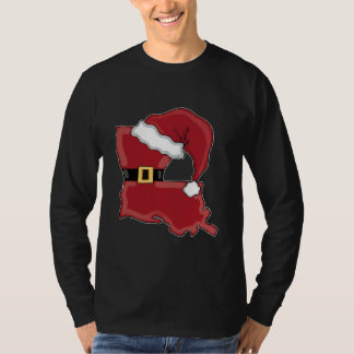 Camiseta Louisiana Santa Sublimation Louisiana Christmas