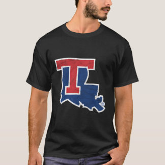 Camiseta Louisiana Tech Bulldog Atenuado Primário