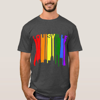 Camiseta Louisville Kentucky LGBQ Orgulho gay Rainbow