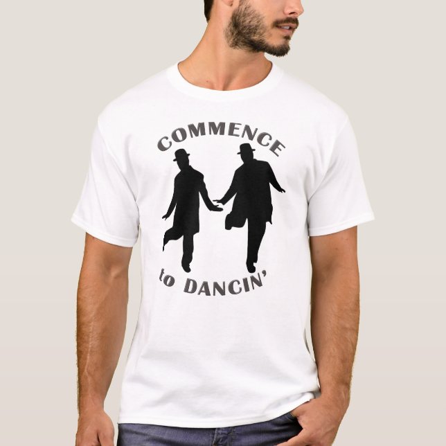 Camiseta Louro e résistente - comece a Dancin (Frente)